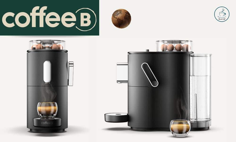 CoffeeB by café royal Globe, machine à café spécialement conçues pour  l'utilisation de Coffee Balls, 1.3L, Noire